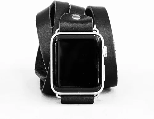 Miniatura 6 de boho Leather multi wrap band compatible with Apple watch 38mm 40mm 41mm 42mm 44mm 45mm 46mm 49mm, Handmade UA 1860