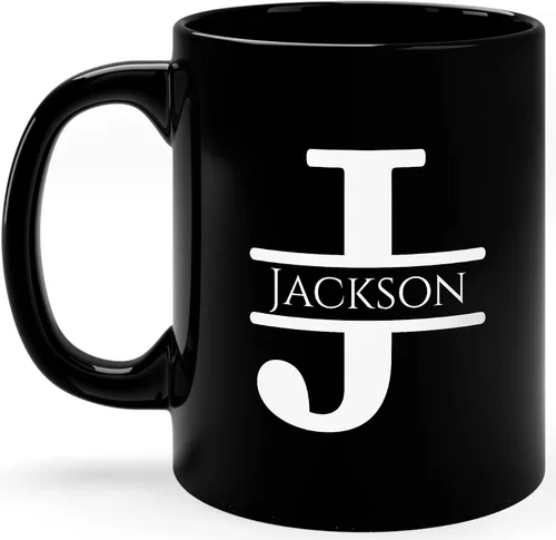 Miniatura 15 de Taza de café personalizada con monograma, letra inicial A personalizada para mujeres, hombres, niñas, niños, papás, mamás amigos, taza de café