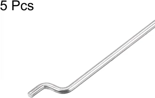 Miniatura 3 de uxcell Piezas de acero de 0.059 in x 11.811 in (12 pulgadas) para reemplazo de barras de empuje y tracción en Z (paquete de 5)
