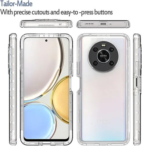 Miniatura 5 de Funda para Honor X9 (4G/5G)/Honor X30/Honor Magic4 Lite con protector de pantalla de vidrio templado, carcasa protectora de cuerpo completo