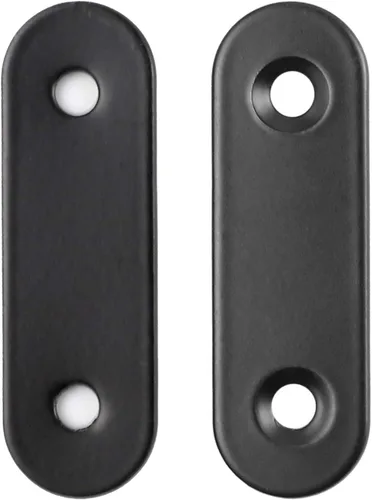 Miniatura 3 de Paquete de 30 placas de esquina planas de metal para unir placas de unión de metal, soporte de reparación con tornillos de fijación