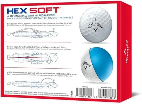Miniatura 3 de Callaway Bolas de Golf Hex Soft Blancas