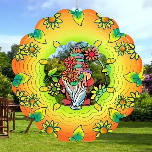 Miniatura 16 de Molinillos de viento de abeja colgantes en 3D, regalos de abeja para mujeres, mamá, abuela, papá, escultura cinética de viento de resorte de metal