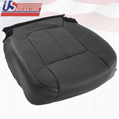Miniatura 2 de Funda de asiento de piel perforada para Ford F350 Lariat 2011 – 2016, color negro