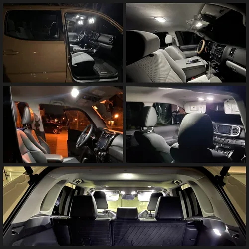 Miniatura 4 de Kit de luces LED interiores blancas para Chevy Corvette C5 1997 1998 1999 2000 2001 2002 2003 2004 LED Map Vanity Mirror Guantera, cajuela, luces