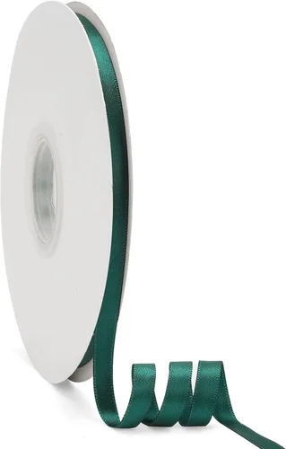 Miniatura 27 de Cinta de satén de doble cara verde manzana de 1-1/2 pulgadas x 50 yardas, cinta de color sólido de alta densidad, ideal para manualidades, envoltura