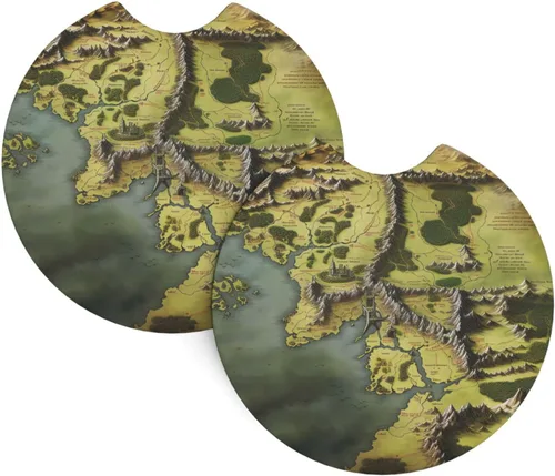 Miniatura 14 de Portavasos para automóvil con estampado de gato Galaxy para portavasos universales antideslizantes, paquete de 2 soportes para tazas, almohadilla