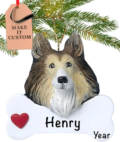 Miniatura 16 de Adorno personalizado de hueso de perro Doberman Pinscher 2025 Personalización gratuita las 24 horas Adornos de Navidad de la primera Navidad
