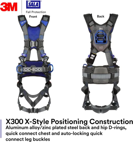 Miniatura 2 de 3M Unisex Dbi-sala 3m Exofit X300 X-style Positioning Construction Safety Harness
