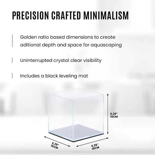 Miniatura 4 de Ultum Nature Systems - Acuario sin marcos ultratransparente, cristal con poco hierro, bordes con corte a inglete a 45º, grosor de 13/64 a 15/32