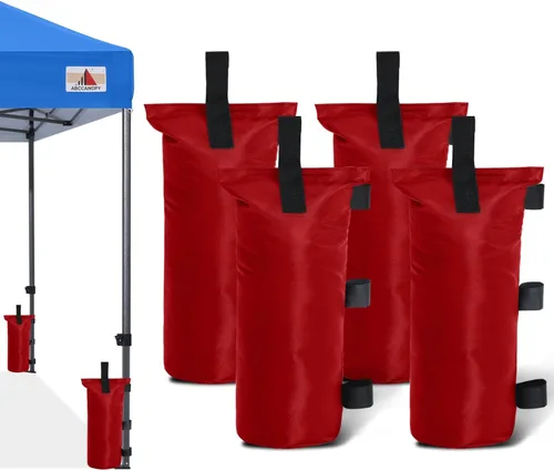 Miniatura 19 de ABCCANOPY Bolsas de Arena para Carpa Extra Grandes de 150 Libras, Paquete de 4, Negro (Sin Arena)