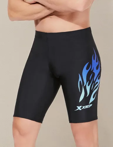 Miniatura 7 de KANAV Traje de baño deportivo para hombre, traje de baño de compresión, pantalones cortos de natación de resistencia, entrenamiento de carreras