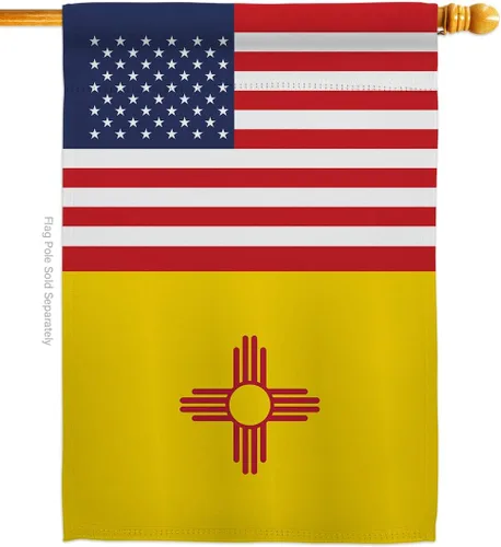Miniatura 9 de US New Mexico Garden House Flags Set Americana States USA American Territories Republic Country Particular Area Small Decorative Gift Yard Banner