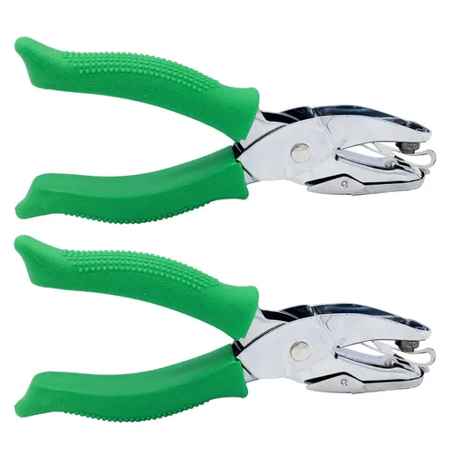 Miniatura 6 de 2 perforadores de metal de mano de 1/16 y 1/8 pulgadas para manualidades, papel de recortes, perforador, herramienta de mano en forma de círculo