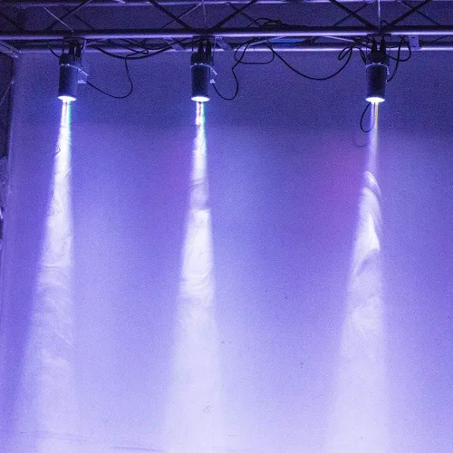 Miniatura 7 de Luz de Bola de Discoteca, PinSpot LED Blanco de 3W para Iluminar Bola de Espejo, Luces de PinSpot para DJ en el Escenario (Cáscara Blanca)