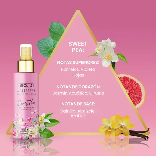 Miniatura 3 de So? Unique Body Mist Set – Perfumes para mujer – Spray corporal para mujer – Vegano, libre de crueldad – Juego de regalo de tamaño de viaje – 650 a