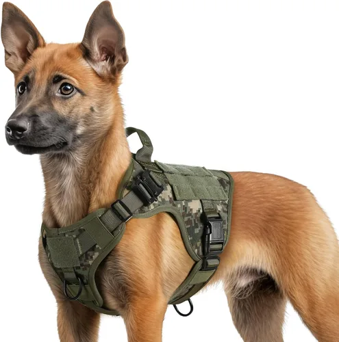 Miniatura 47 de rabbitgoo - Arnés táctico para perros pequeños, arnés resistente para mascotas con asa, chaleco de servicio sin tirones para razas pequeñas, chaleco