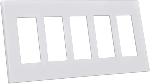 Miniatura 13 de CML - Placa de pared decorativa sin tornillos de 3 segmentos, paquete de 2 cubiertas para interruptores de luz, cubierta de receptáculo de toma