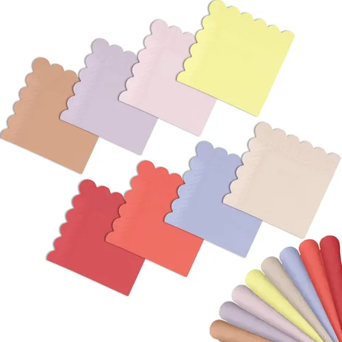 Miniatura 9 de qiqee Servilletas de cóctel Morandi Colors de 5 x 5 pulgadas, desechables, para bodas, cenas, fiestas de cumpleaños, postre, servilletas de papel 24