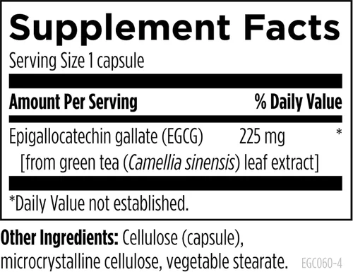 Miniatura 3 de Designs for Health EGCg - Extracto de té verde descafeinado (225 mg) + suplemento antioxidante de polifenoles, píldoras de té verde vegano sin OMG
