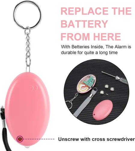 Miniatura 4 de Safe Sound - Alarma personal de 12 paquetes de 140 dB de alarma de seguridad personal con luces LED, alarma de seguridad de emergencia para mujeres