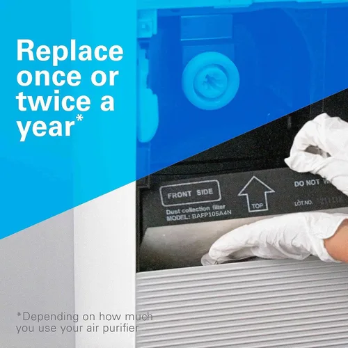 Miniatura 5 de Daikin Filtro HEPA, MCKB70YSAU de repuesto para purificador de aire para el hogar, elimina el 99.97% de partículas tan pequeñas como 0.1 micras