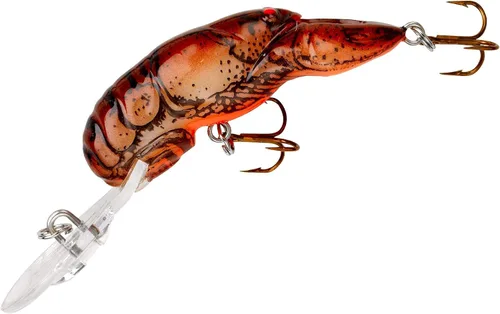Rebel Lures Cebo de Pesca Original Realista para Cangrejo Crankbait zanja/marrón
