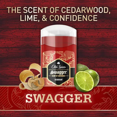 Miniatura 5 de Old Spice Swagger - Desodorante sin aluminio para hombre, fragancia a lima y cedro, Red Collection, 3 oz (paquete de 3)