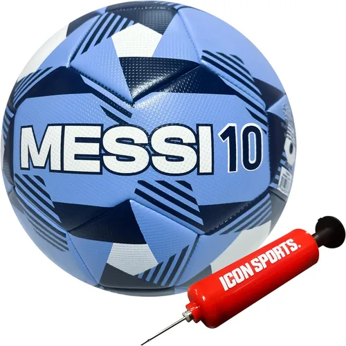 Miniatura 17 de Icon Sports Balón de fútbol de la Asociación Argentina de Fútbol con licencia Messi-Blanco