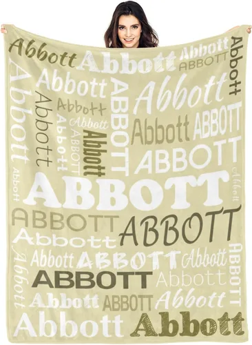 Miniatura 32 de Ships Next Day Custom Blanket with Name Personalized Throw Blanket for Baby Kid Customized Gifts for Dad, Mom, Grandpa, Grandma, Son, Daughter Algae