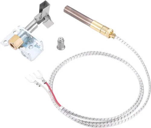 Aupoko Quemador piloto y conjunto de termopila, termopila de aluminio de 36 pulgadas 250-750 MV, quemador piloto está equipado con orificio piloto