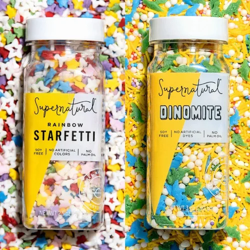 Miniatura 9 de Supernatural All Natural Sprinkles Juego de Navidad Sin Colorantes, Sin Colorantes Artificiales, Sin Soja, Sin Gluten, Vegano y Espolvoreados