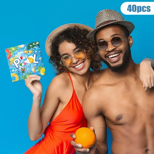 Miniatura 5 de 40 servilletas de verano – Servilletas de papel desechables para fiestas en la piscina, cumpleaños, vacaciones de verano Pool Party