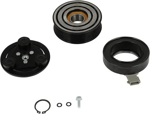 Miniatura 13 de CCIYU Embrague del compresor de CA para el coche 2001 2002 2003 2004 2005-2006 para Hyundai Santa Fe 2.7L Aire acondicionado compresor embrague