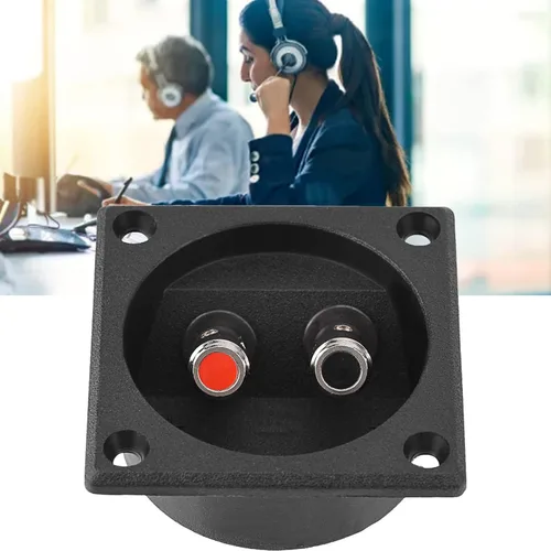 Caja de terminales de altavoces, cable de poste de unión tipo 2, conector de copa de resorte, componentes acústicos para altavoz estéreo de auto