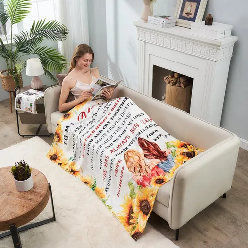 Miniatura 2 de Manta de franela ultrasuave para mujer, con texto en inglés «To My Bestie», para hermanas, niñas, mejores amigas para sofá, cama, regalo de amistad