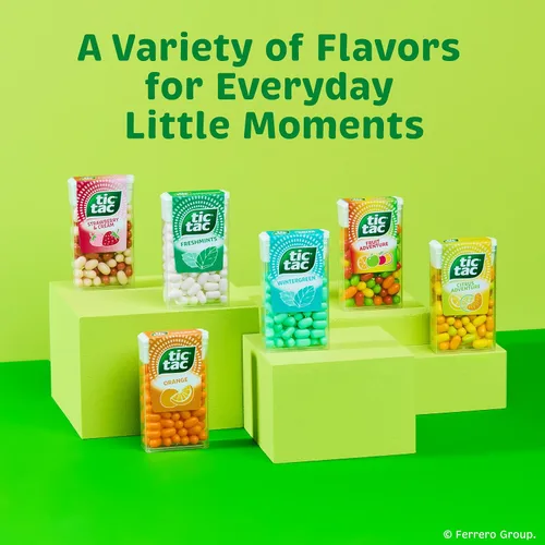 Miniatura 10 de Tic Tac Freshmints, mentas de aliento para llevar, mentas de bolsillo, 100 piezas, paquete de 12 unidades a granel, 1.7 onzas cada una
