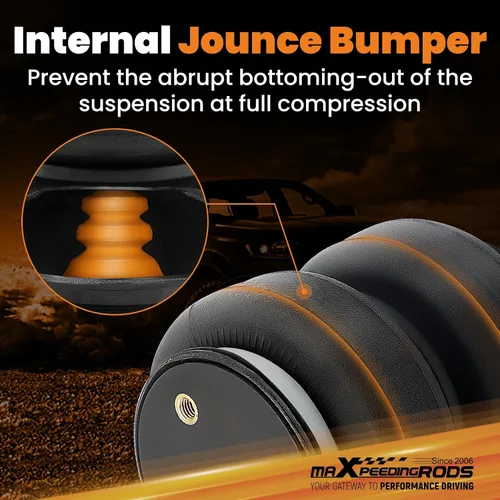 Miniatura 2 de maXpeedingrods Bolsa de suspensión de aire de repuesto 2500lb con amortiguador interno para GMC Silverado Sierra 1500 para Ford
