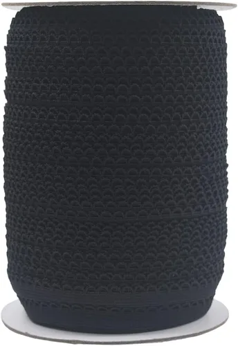 Miniatura 42 de Bristlegrass Picot Loop - Banda elástica para coser de 1/2 pulgada, 0.512 in, corona de carrete con volantes, cinta elástica de encaje para atar