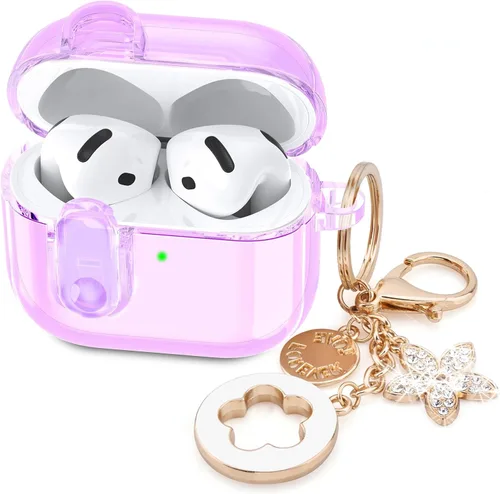 Miniatura 33 de Funda para Apple Airpods iPods Pro 3, fundas transparentes 2025 lindas mujeres, VISOOM Cute Air Pods Pro3 funda transparente para Airpods iPods Pro