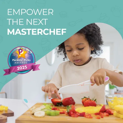 Miniatura 3 de Tovla Jr. - Juego de cuchillos seguros para niños para cocina real, 3 piezas, cuchillos de cocina para niños pequeños, herramientas de cocina Varios