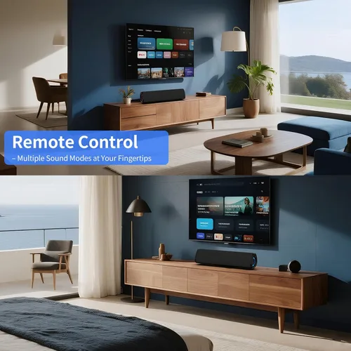 Miniatura 7 de Barra de Sonido, Sistema de Sonido Envolvente para TV – Barra de Sonido para Smart TV, Audio de Cine en Casa 3D, Efectos de Iluminación RGB