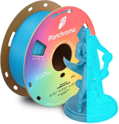 Miniatura 53 de Panchroma - Filamento de impresión 3D de ácido poliláctico (PLA) en degradado de Halloween, naranja, amarillo y magenta, 0.069 in, carrete de 2.2