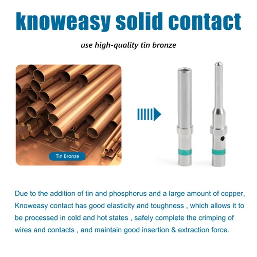 Miniatura 6 de Knoweasy 50 pares de tamaño 16 kit de conectores de pines DT Deutsch: contactos sólidos para automoción, contactos de pin y zócalo con chapado