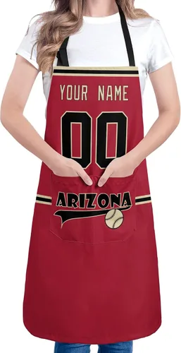 Miniatura 3 de ANTKING Custom Apron with Pocket Custom Any Name and Any Number Gifts for Dad Men Fans