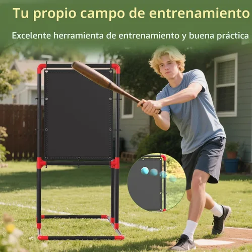 Miniatura 2 de Objetivo de zona de strike de béisbol para bolas de plástico Compatible con entrenamiento de lanzamiento de Wiffle Ball y Blitzball Fácil