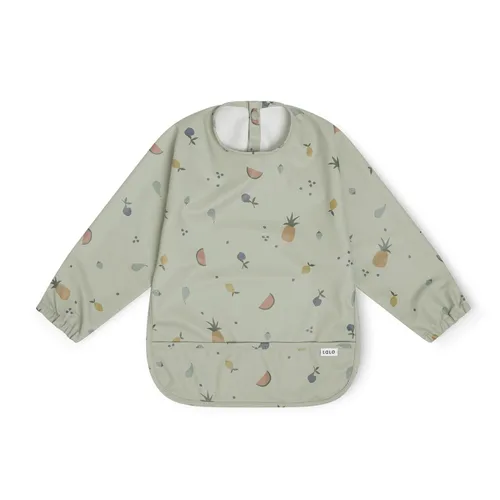 Lalo Babero Smock - Babero de manga larga para bebés y niños pequeños - Puños elásticos, bolsillo grande recolector, poliéster reciclado impermeable