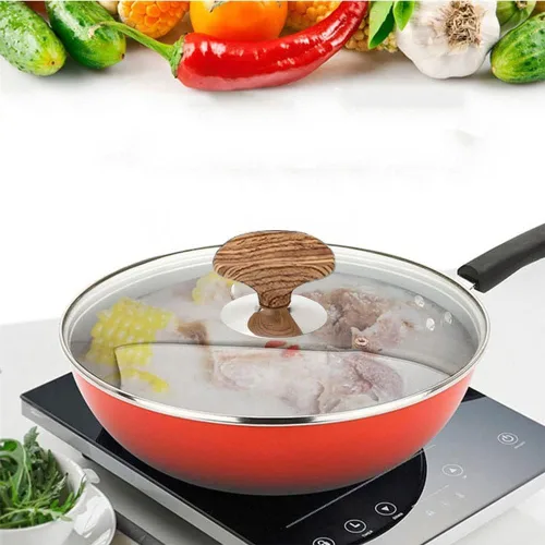 Miniatura 6 de Manijas de repuesto para ollas, perilla de repuesto de tapa de olla de madera y agarre de mango largo para diferentes tapas de sartén y olla