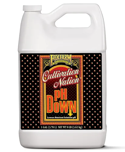 Miniatura 8 de FoxFarm Cultivation Nation pH Down for Plants' Soluciones de nutrientes - Formulado con ácido cítrico para ajuste - Ideal para suelos e hidroponía