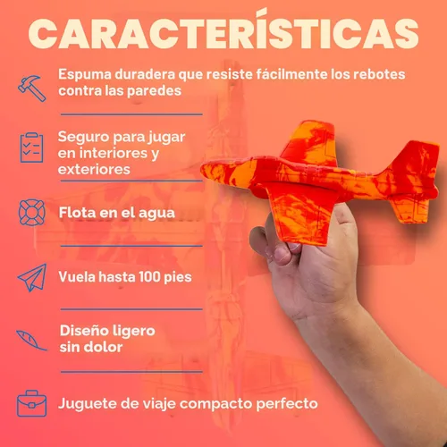 Miniatura 4 de Avión planeador de espuma de juguete para niños, regalos de Navidad para nietos, rellenos de calcetines para niños y niñas, juguetes al aire libre